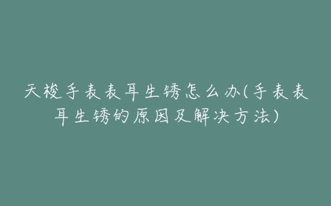 天梭手表表耳生锈怎么办(手表表耳生锈的原因及解决方法)